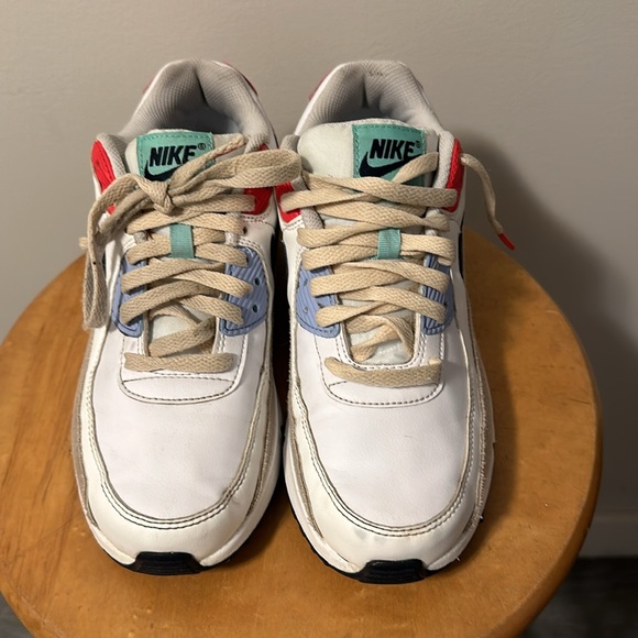 (GS) Nike Air Max 90 'Patches' Kids Sz 6.5Y or Women’s sz 8 DZ2888-100 GUC - Picture 4 of 6